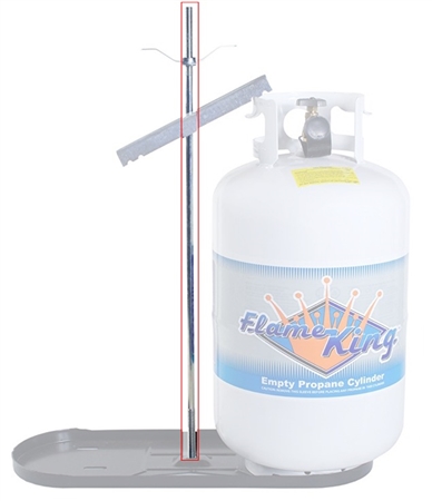 do you have a center rod for 30 gal propane rack