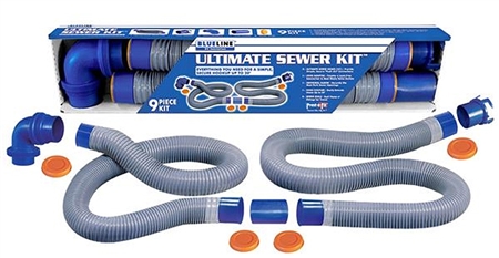 What outside diameter dimensions Has the blue line flexible sewer hose?