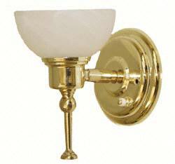 Gustafson 51AM542JJYZ135 Frosted Sidewall Sconce Polished Brass Questions & Answers