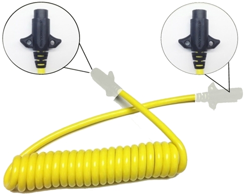HitchCoil 95-12498-02 5-Way Round To 5-Way Round Female - 6 Ft - Yellow Questions & Answers
