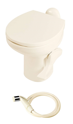 Thetford 42064 Aqua-Magic Style II Ceramic RV Toilet - High Profile - With Sprayer - Bone Questions & Answers