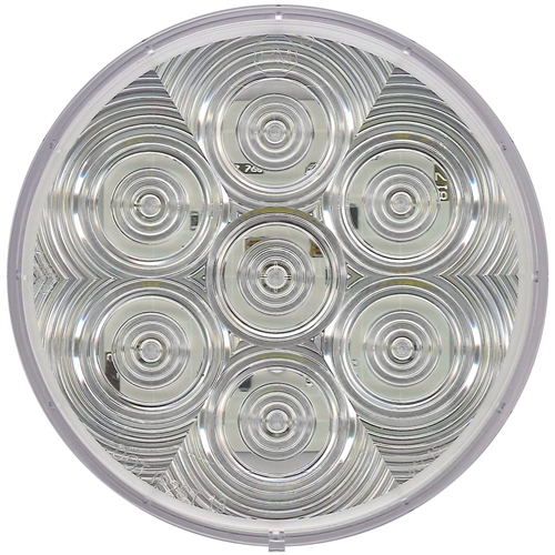 Peterson M817C-7 LED Back-Up Light, Round, AMP 4'' - White Questions & Answers