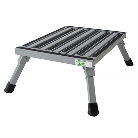 Safety Step F-08C-V Large Folding Step Stool - Silver - 8'' Questions & Answers
