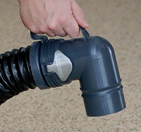 How does the flexible hose attach to this nozzle?