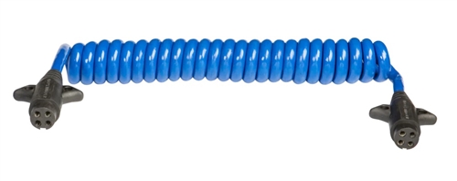 HitchCoil 95-12489-03 4 Way Round to 4 Way Round Coiled Trailer Cable, 6 Ft, Blue Questions & Answers