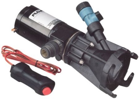 How long and how high up hill can the Flojet 18555000A Portable Waste Pump Kit pump?