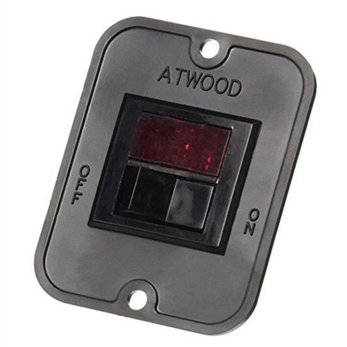 What does the red light above the atwood switch mean