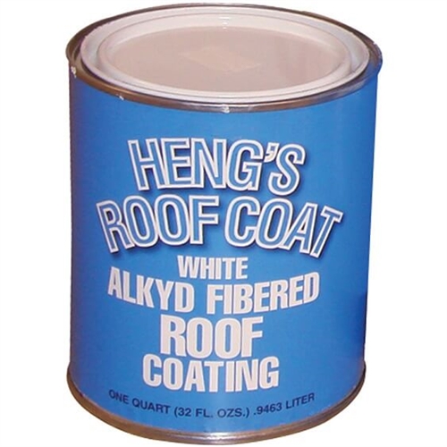 Heng's 45032 Alkyd Fibered Roof Coating - 1 Quart White Questions & Answers