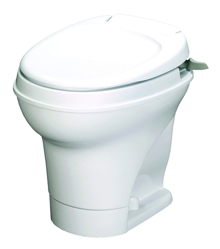 Thetford 31667 Aqua-Magic V Hand Flush High Profile Toilet - White Questions & Answers
