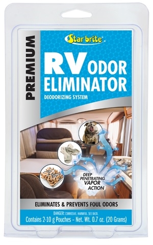 What is the difference between the Auto odor elimination system and the RV odor eliminator system ?