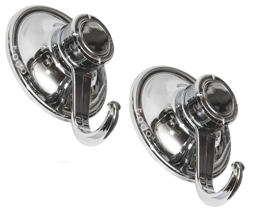 Jascor TD70H2P Chrome Finish Suction Hooks - Large - 2 Pack Questions & Answers